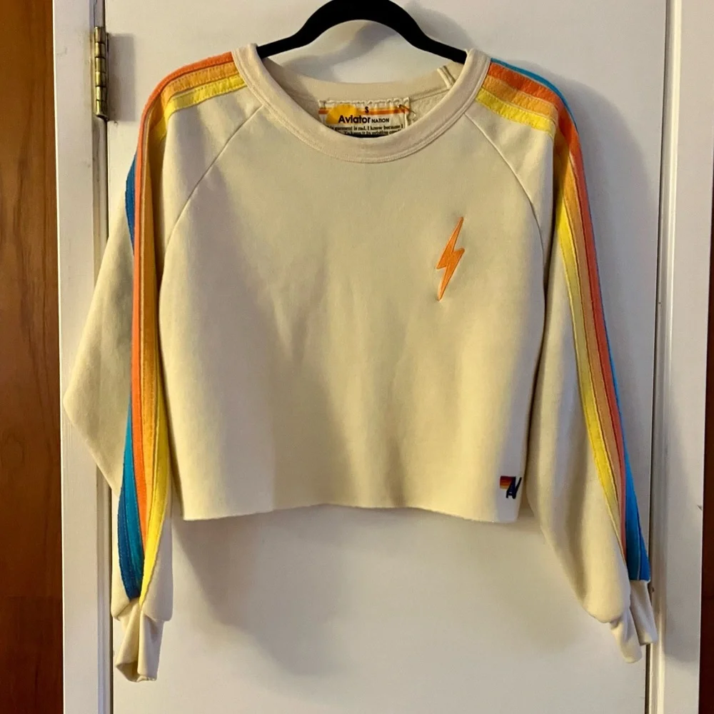 Aviator Nation 5 Stripe Bolt Sweat Set - Picture 2 of 7